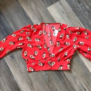 Cute Ruby & Jenna Avocado Blouse